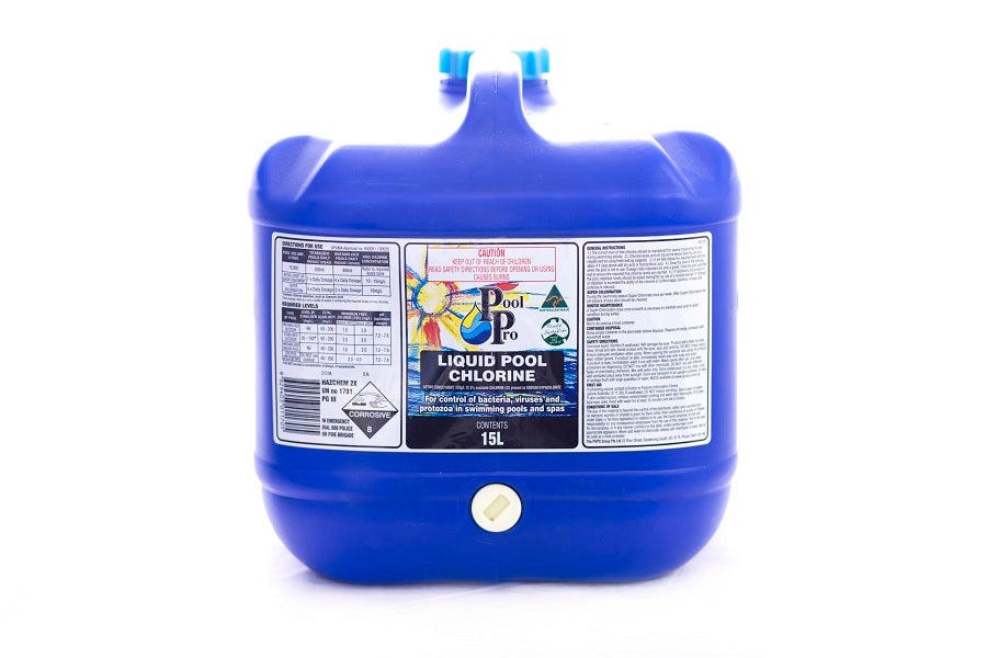 Liquid Chlorine 15L w/ Drum Dep