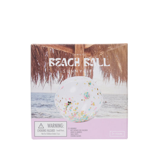 Inflatable Beach Ball Confetti Multi