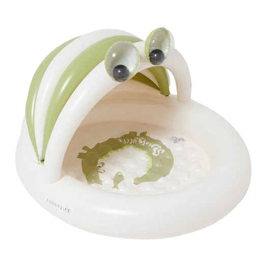 Kids Inflatable Pool Cookie the Croc Khaki
