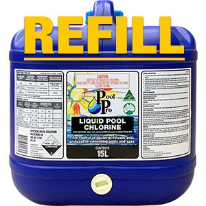 Liquid Chlorine 15L w/ Drum Dep