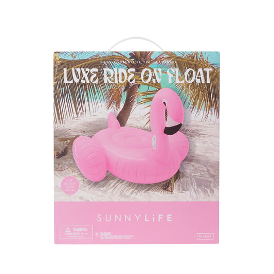 Luxe Ride-On Float Rosie the Flamingo Bubblegum Pink