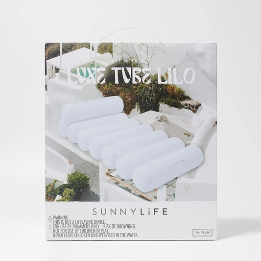 Luxe Tube Lilo Le Weekend White