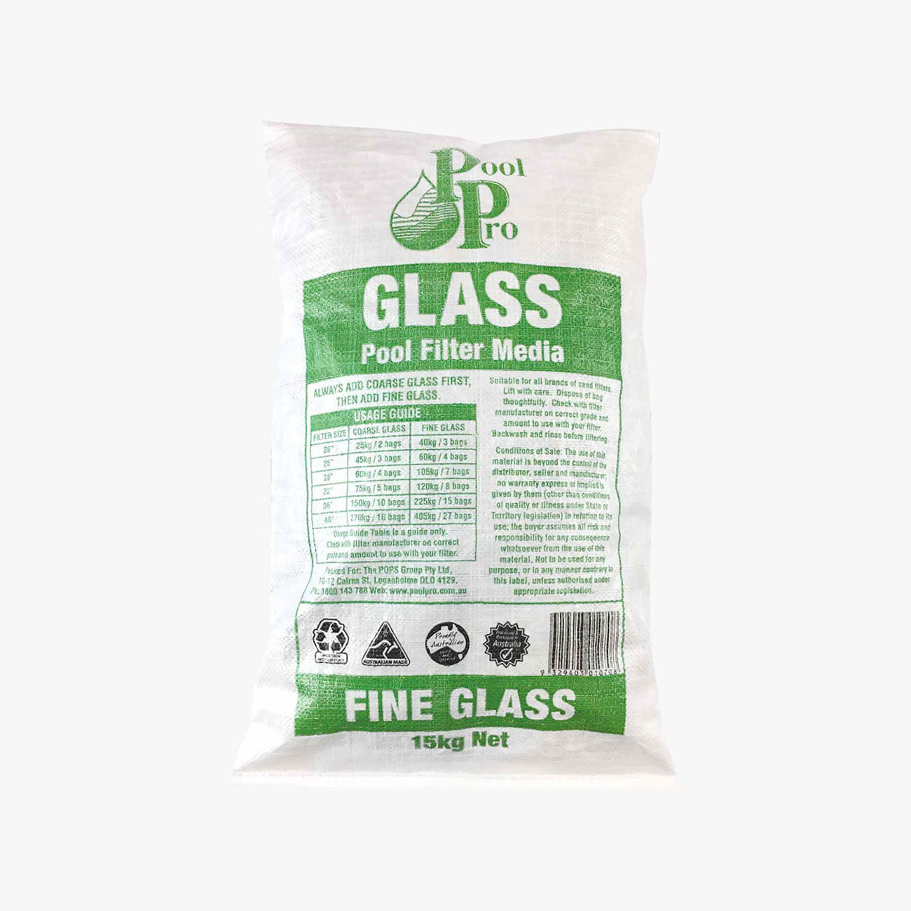 Pool Pro Filter Glass FINE 15kg