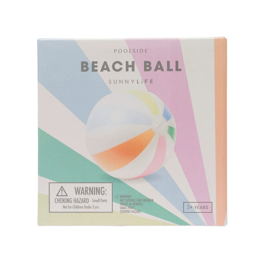 Pool Side Inflatable Beach Ball Pastel Gelato
