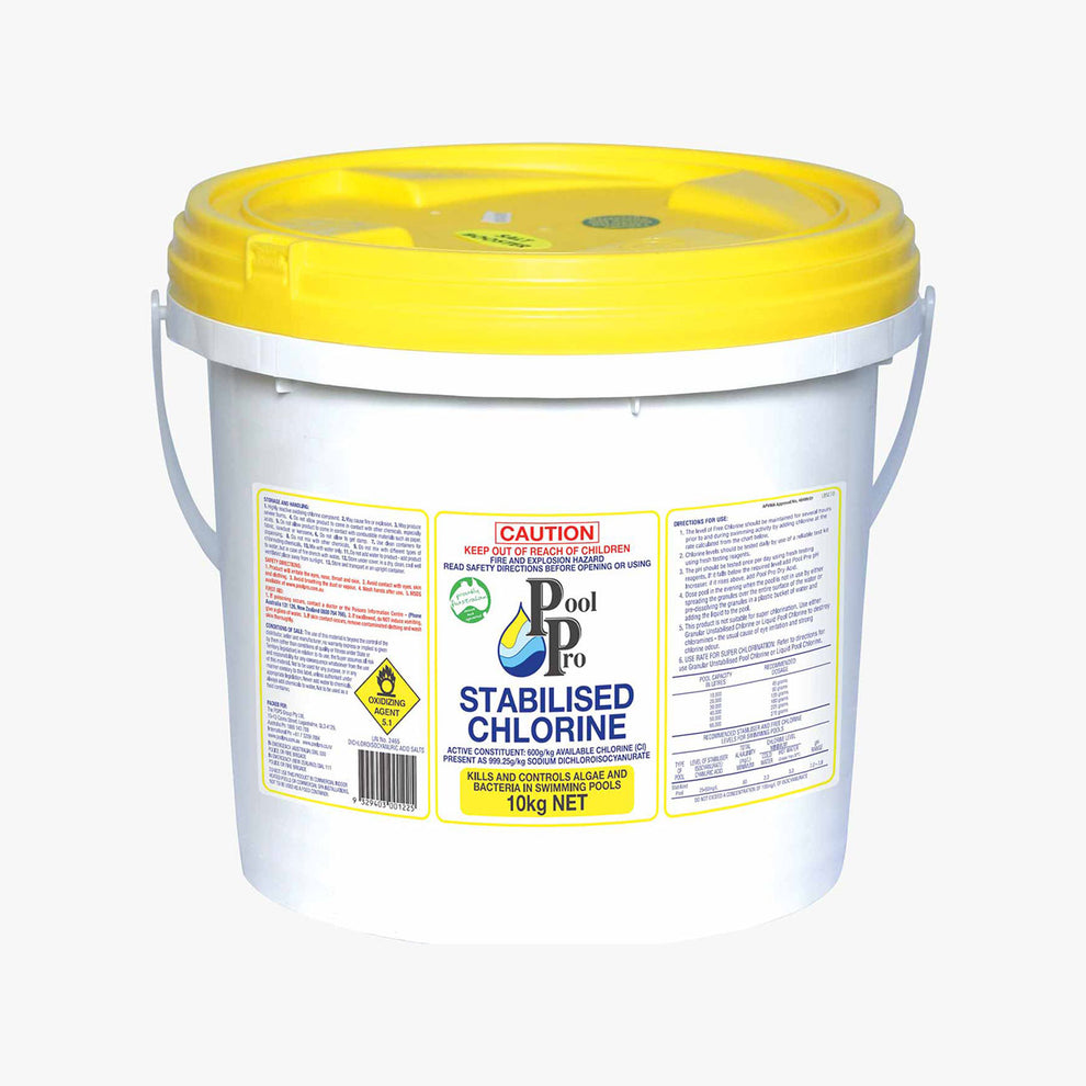 Stabilised Chlorine 10kg – Yarra Blue Pool & Spa Shop